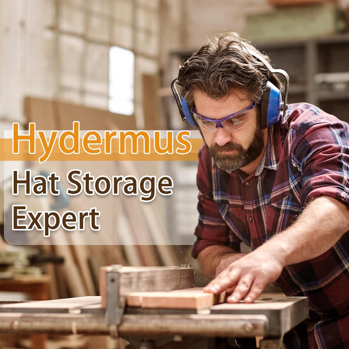 Rustic Wood Arrow Cowboy Hat Holder | 3-Piece Hat Rack Set in Walnut | Western Decor Organizer for Storage & Organization