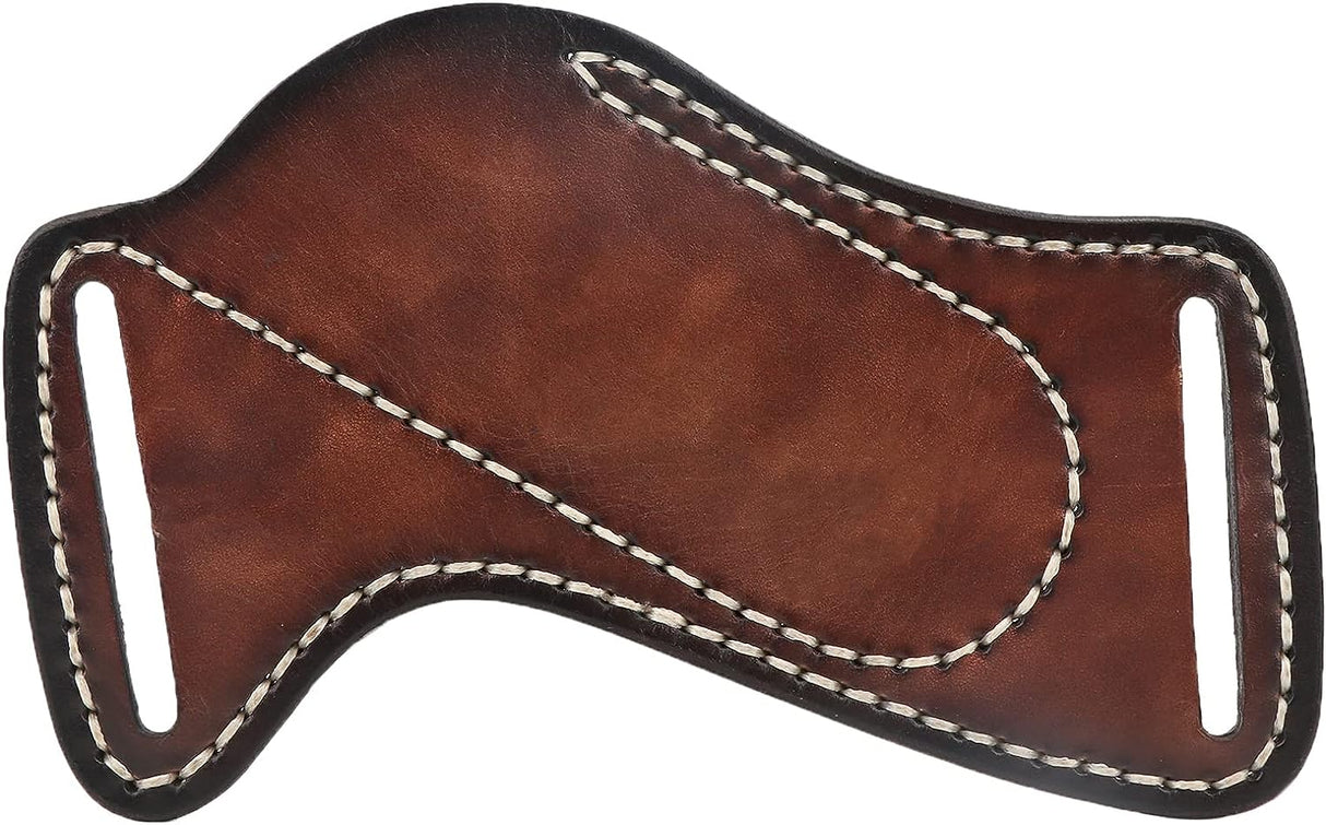 Leather Knife Sheath for Belt Pocket Folding Knife Holder Compact Draw Knifes Carrier EDC Tools Holster