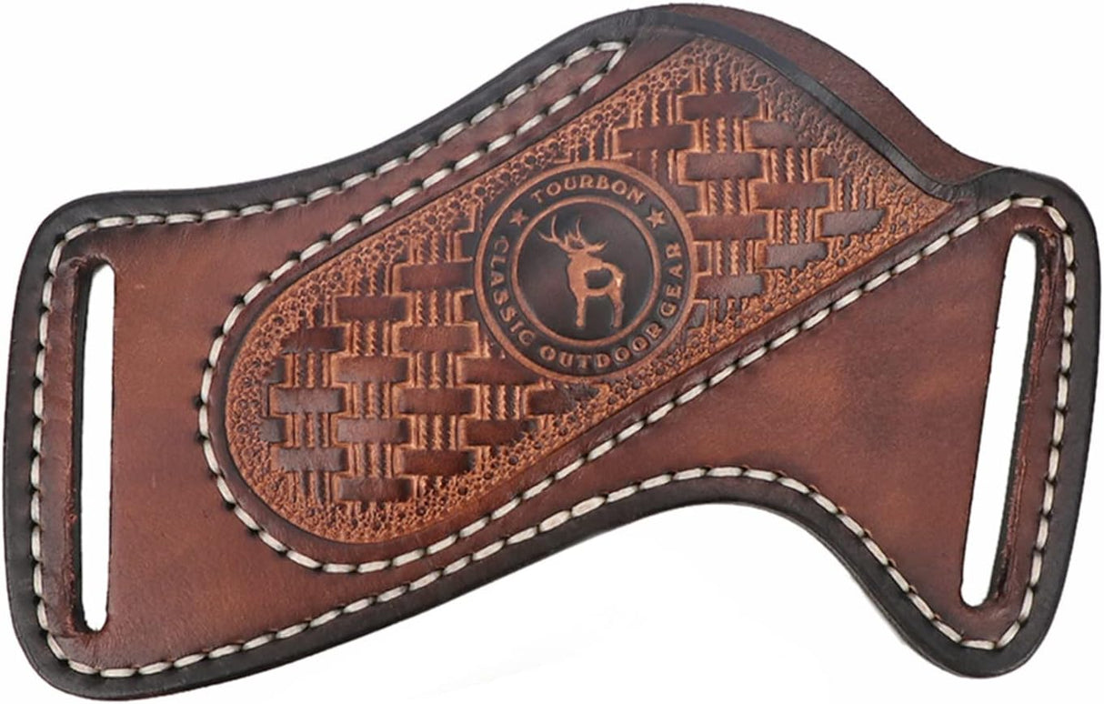 Leather Knife Sheath for Belt Pocket Folding Knife Holder Compact Draw Knifes Carrier EDC Tools Holster