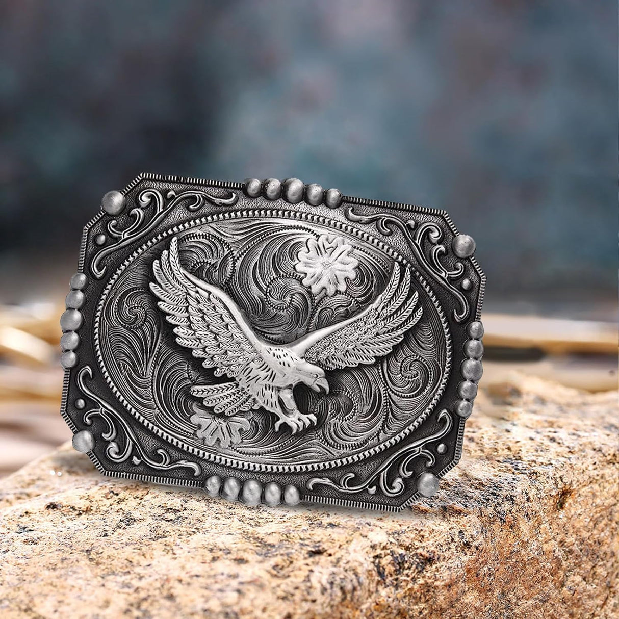 Soaring Eagle Western Belt Buckle | Cowboy Texas Rodeo Style