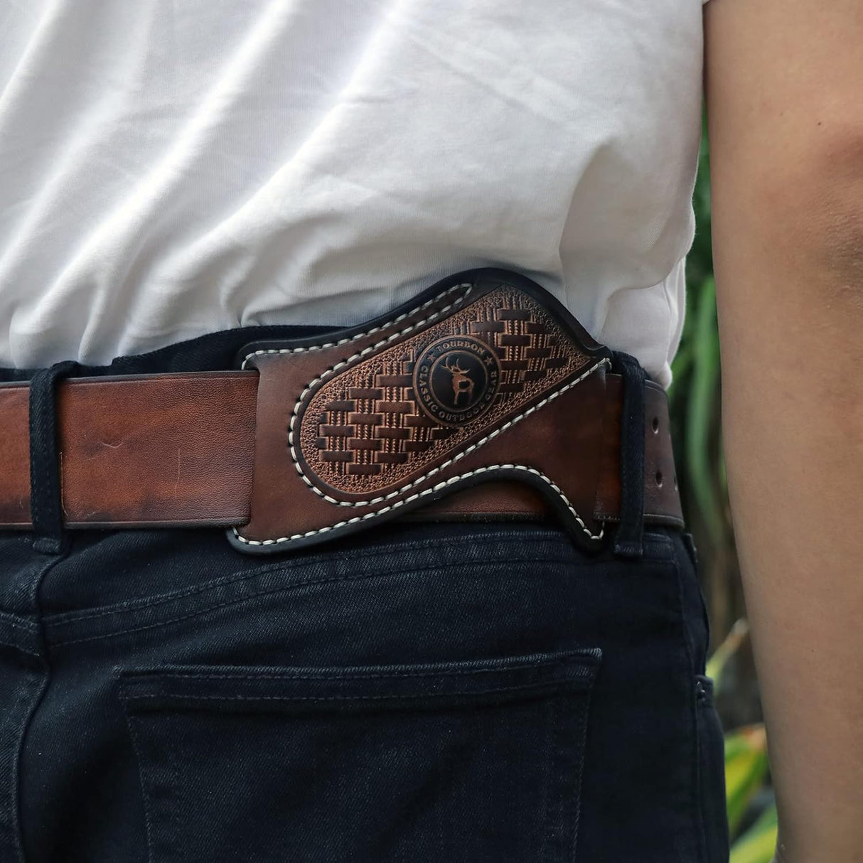 Leather Knife Sheath for Belt Pocket Folding Knife Holder Compact Draw Knifes Carrier EDC Tools Holster