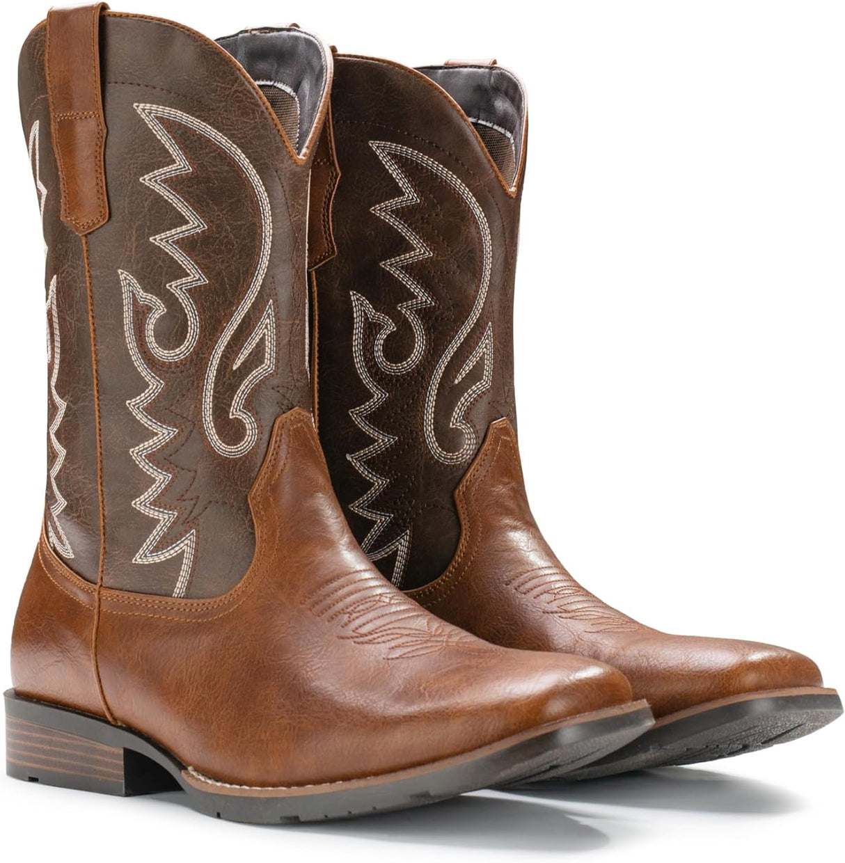 Men's Classic Western Cowboy Boots | Embroidered, Slip-Resistant & Fashion-Forward