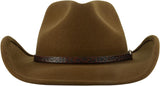 Cowboy Hat for Men Western Hats for Women 100% Australian Wool Cowgirl Hat Felt Outback Fedora Hat Wide Brim