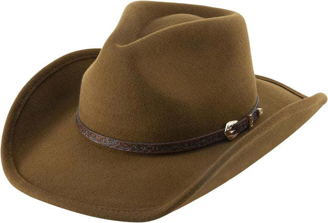 Cowboy Hat for Men Western Hats for Women 100% Australian Wool Cowgirl Hat Felt Outback Fedora Hat Wide Brim