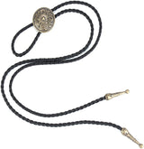 Native American-Inspired Bolo Tie | Unisex Rodeo Cowboy Leather Necktie