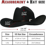 Elegant Unisex Felt Cowboy Hat with Shapeable Wide Brim | Classic Cattleman Design for Men & Women