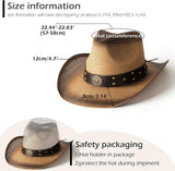  Straw Cowboy Hat | Western Cowgirl & Cowboy Style for Men & Women