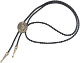 Native American-Inspired Bolo Tie | Unisex Rodeo Cowboy Leather Necktie