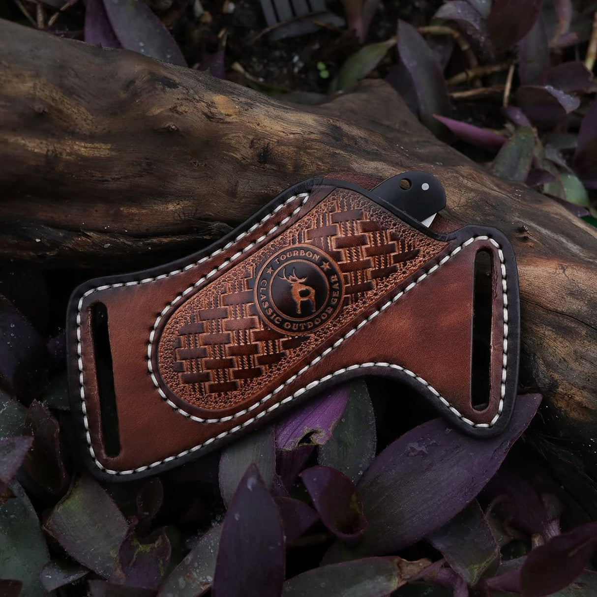 Leather Knife Sheath for Belt Pocket Folding Knife Holder Compact Draw Knifes Carrier EDC Tools Holster