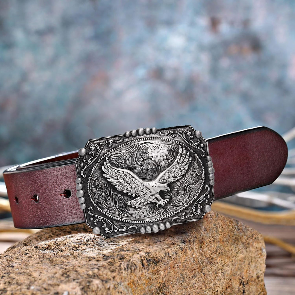 Soaring Eagle Western Belt Buckle | Cowboy Texas Rodeo Style 