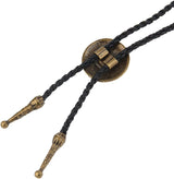 Native American-Inspired Bolo Tie | Unisex Rodeo Cowboy Leather Necktie