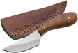 4.75” Small Slim Skinner Patch Outdoor Hunting Knife with Brown Leather Sheath (DH-7990)