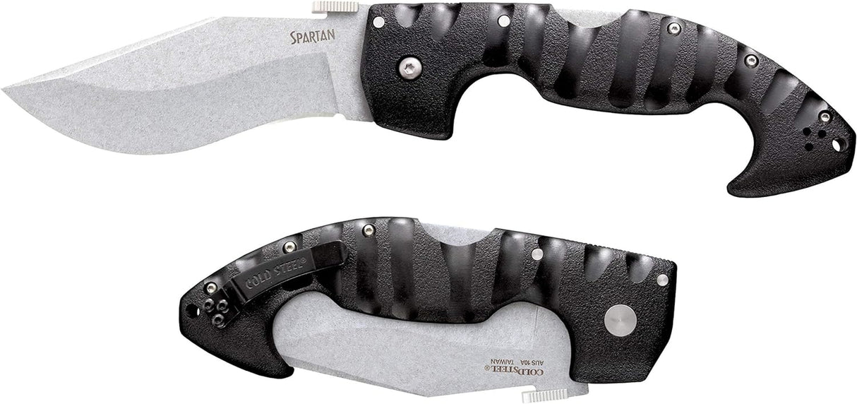 Unisex Adult Spartan Lockback FOLDER KNIFE, Black, 4.5 US