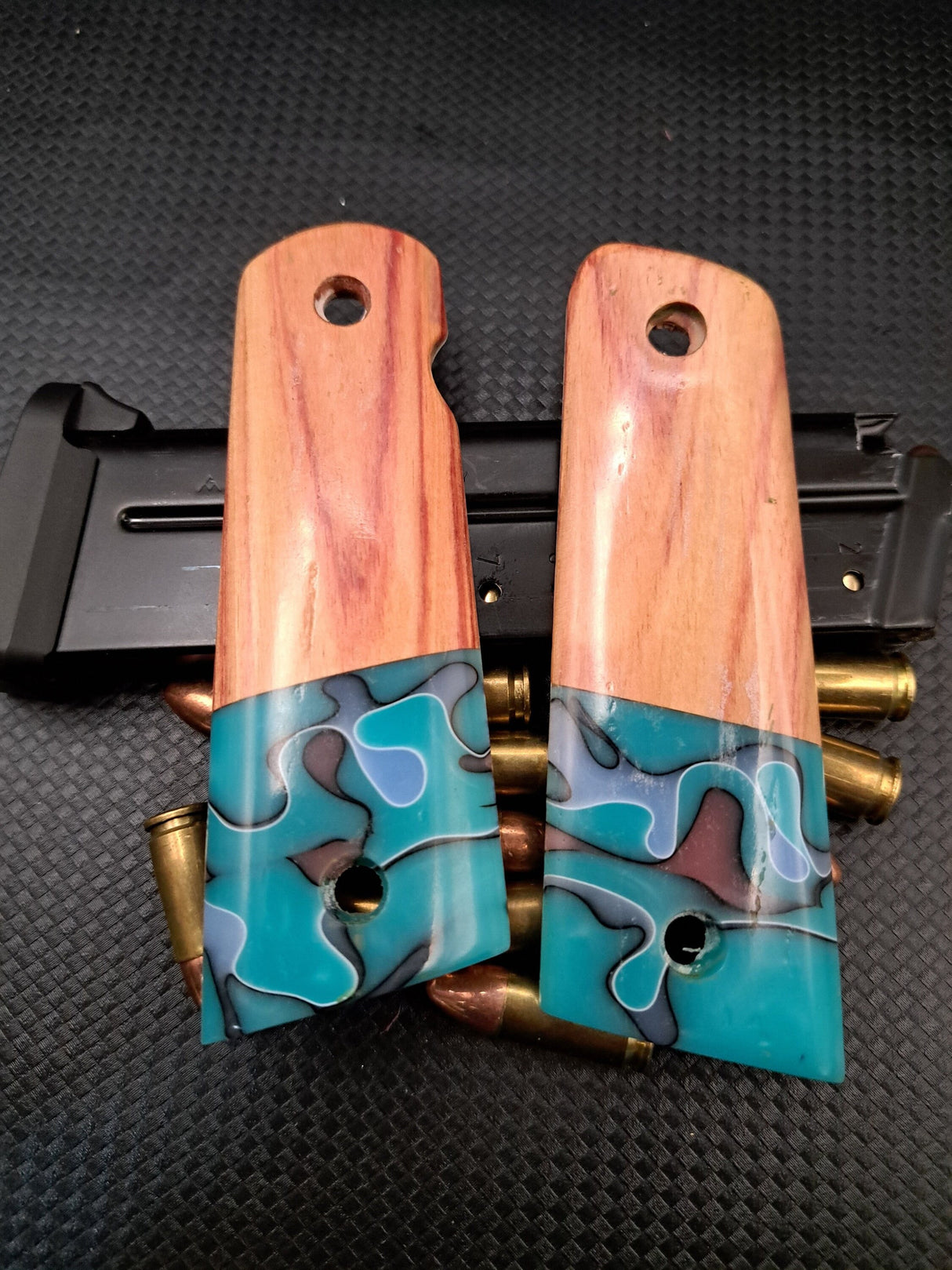 Tulip Wood, Epoxy Resin and G10 1911 Grips Full Size & Commander ...